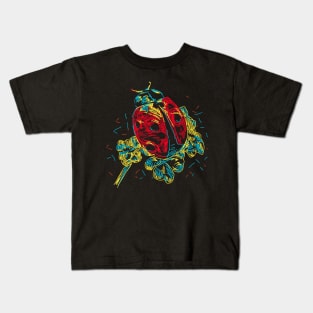 ladybug abstract colorful Kids T-Shirt